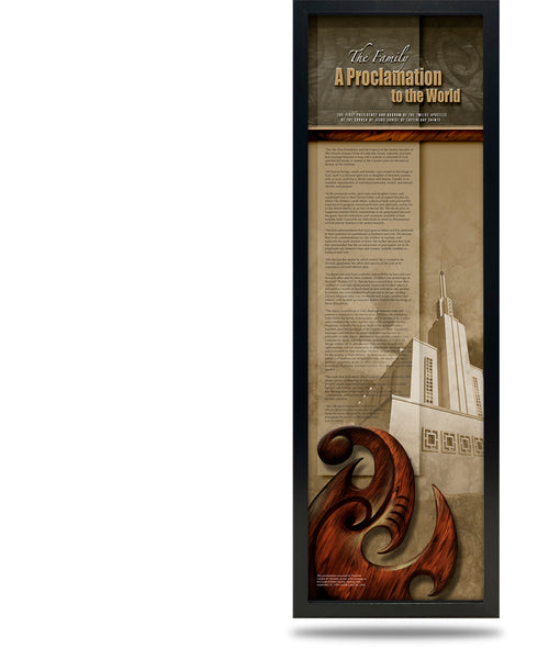 FRAMED Canvas Family Proclamation - PRC-7712