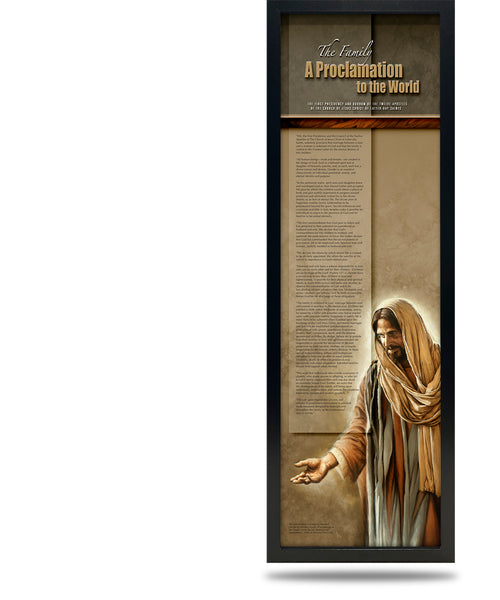 FRAMED Canvas Family Proclamation - PRC-7703