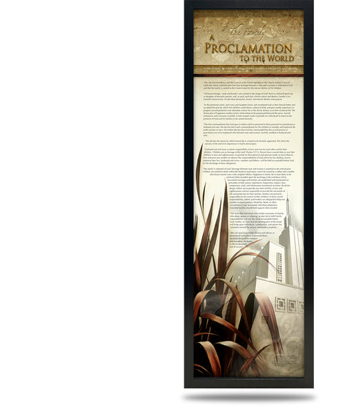 FRAMED Canvas Family Proclamation - PRC-7705