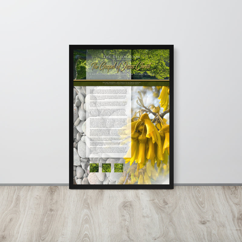 Framed Fine Art Paper - Restoration Proclamation 3305