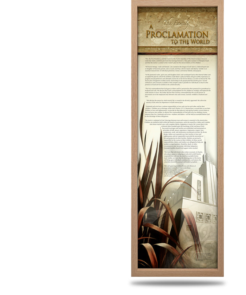 FRAMED Canvas Family Proclamation - PRC-7705