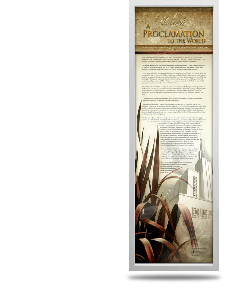 FRAMED Canvas Family Proclamation - PRC-7705