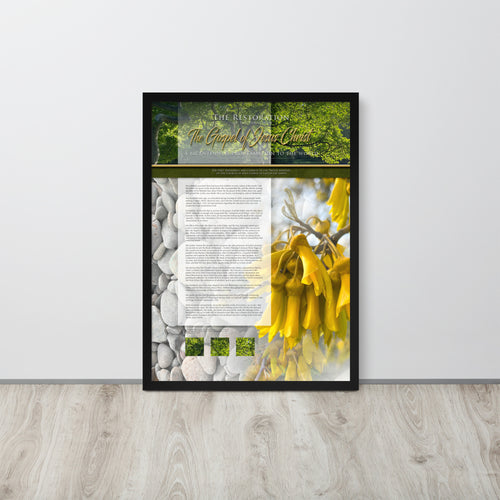 Framed Fine Art Paper - Restoration Proclamation 3305
