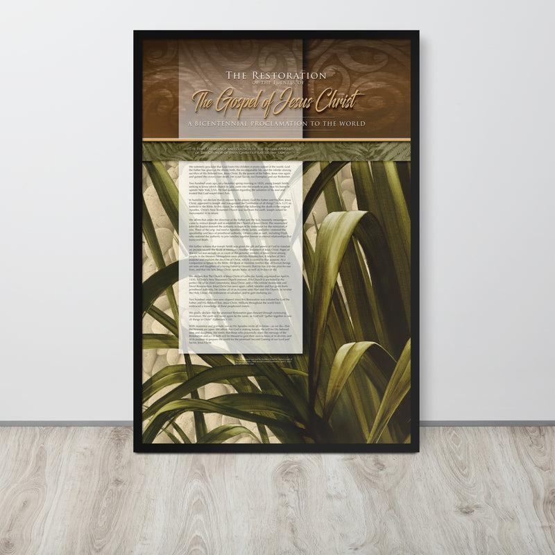 Framed Fine Art Paper - Restoration Proclamation 3308