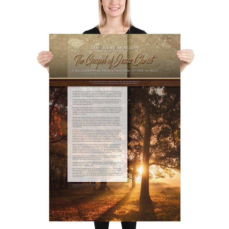 Framed Fine Art Paper - Restoration Proclamation 3