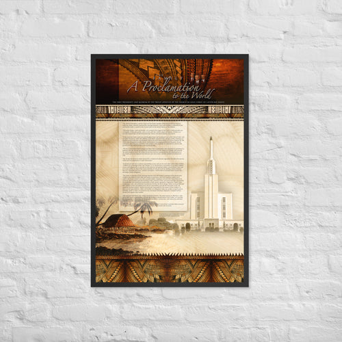 Framed Fine Art Paper - Family Proclamation 3306Framed Fine Art Paper - Family Proclamation 3306