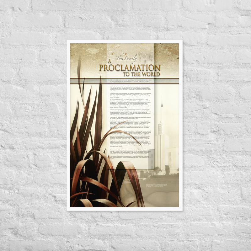 Framed Fine Art Paper - Family Proclamation 3301